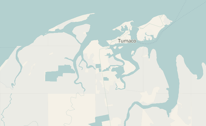 Preview of the pastel blue map style for Embedded Map