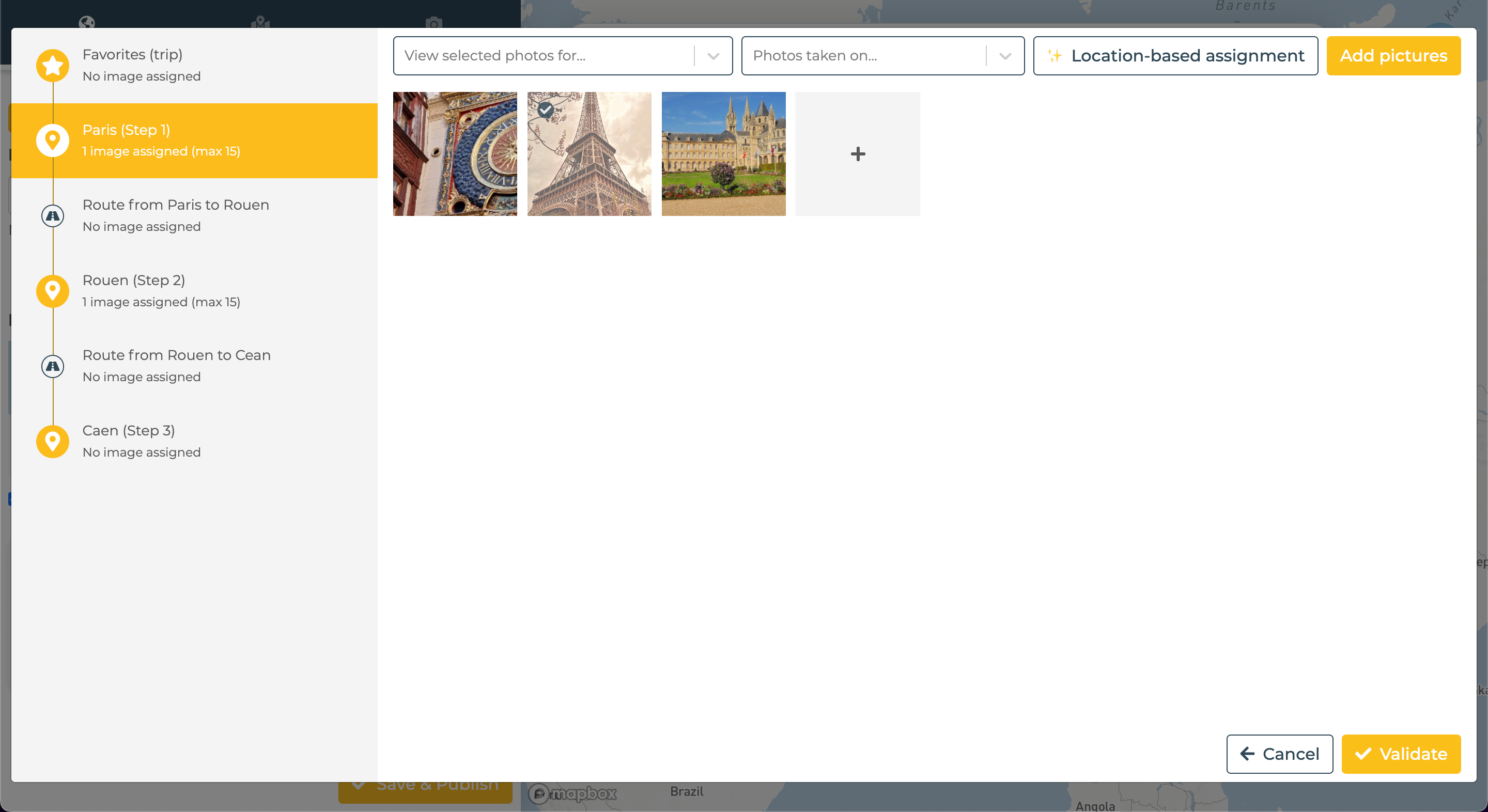 Assign photo manually