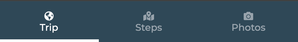 The three steps of a standard trip addition for your TraveledMap