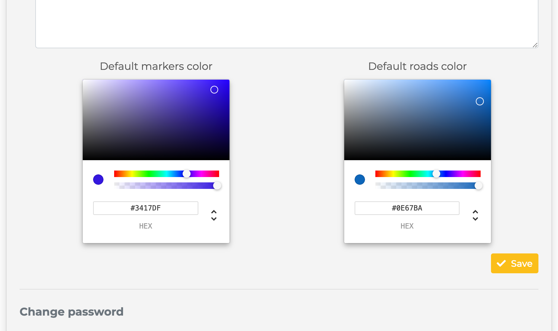 Add favorites colors