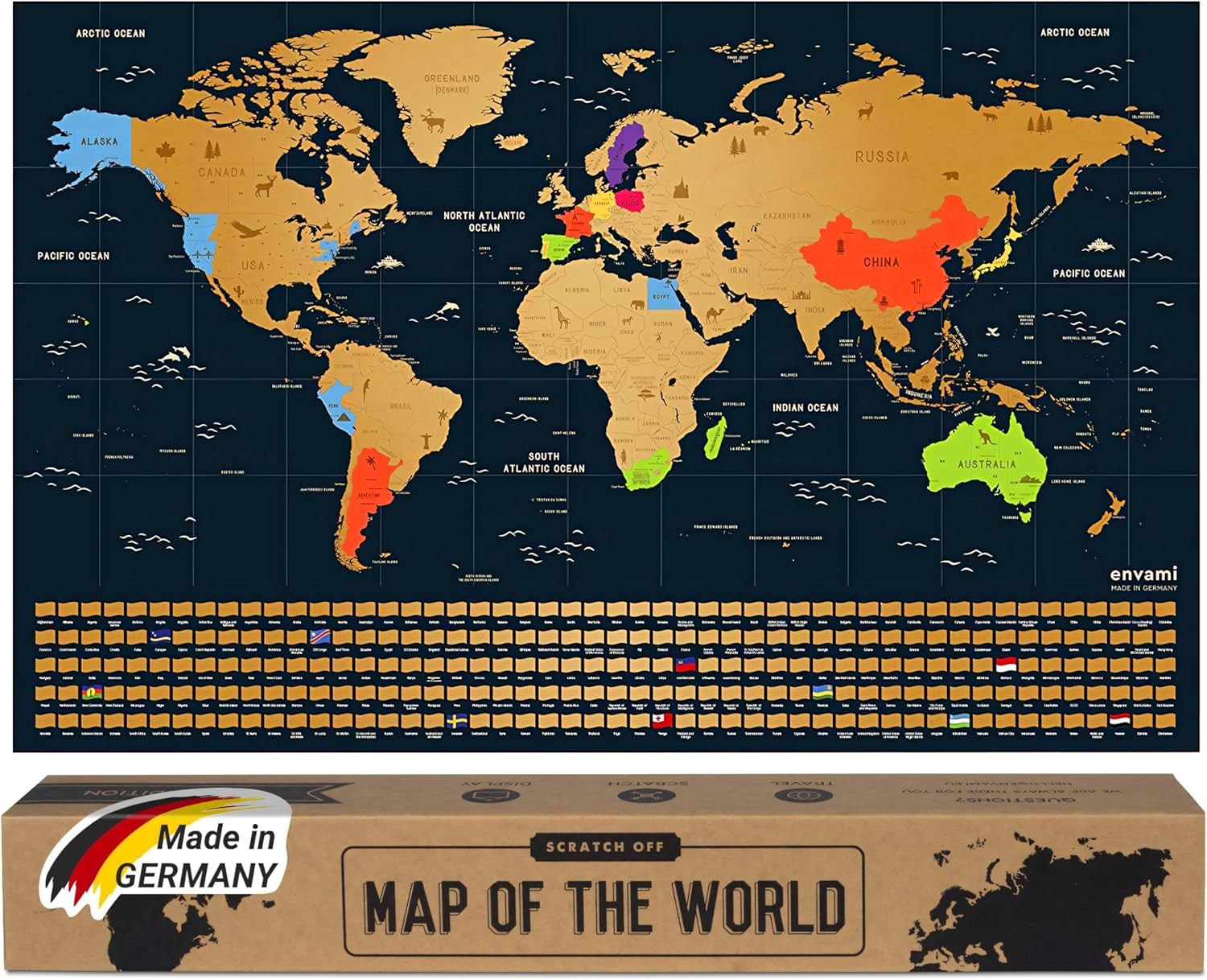 Scratch-off World Map
