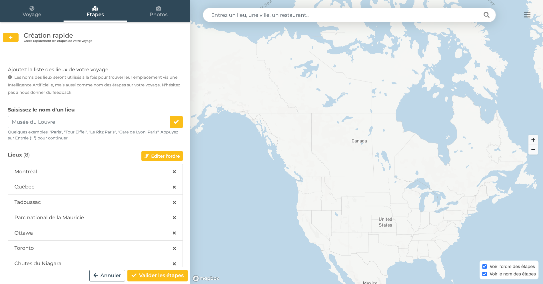 Example of bulk stage creation