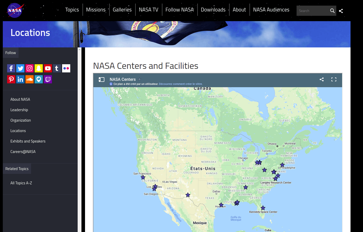 Nasa website picture