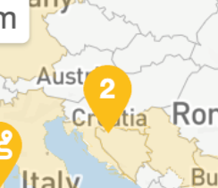 Cluster or groups of markers