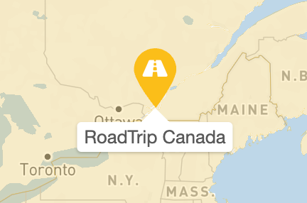 Marker (or pin) on the map, that stands for a trip